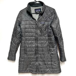 Patagonia Women’s Radalie Mid Length Parka Gun Metal Sz L